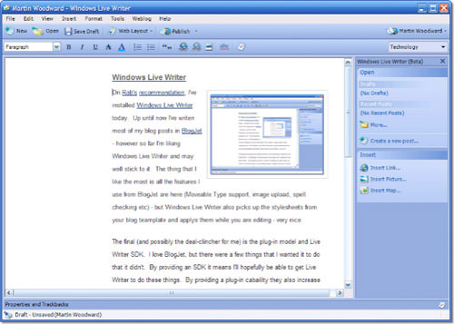 windows live writer