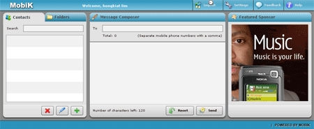 mobik02 Send Free SMS online with Mobik