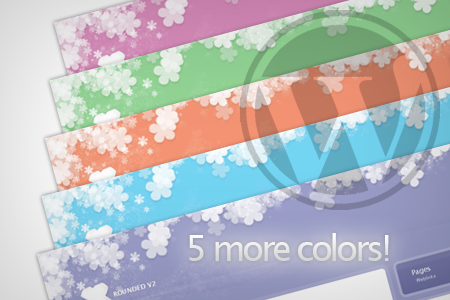 rounded Update: Rounded Wordpress Theme   5 More Colors